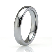 Simple Titanium Steel Cambered Surface Ring Stainless Steel Glaze Ring