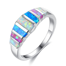 Opal Natural Stone Opal Ring Lady'S Hand