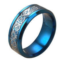 Fashion Carbon Ring Men'S Ring Stainless Steel Domineering Ring