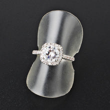 Vintage Square Shaped Embellished Zircon Insert Wedding Ring